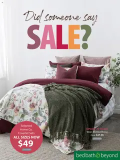 Preview of catalogue Catalogue from shop Bed Bath and Beyond valid 28 Jul 2025