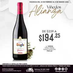 Vista previa las ofertas de la tienda Bodegas Alianza - Catálogo Viñedos Alianza desde el 23/02/2026 