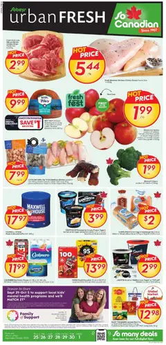 Preview of leaflet Weekly Flyer - Urban Fresh from shop Sobeys is valid from Sep 25, 2025