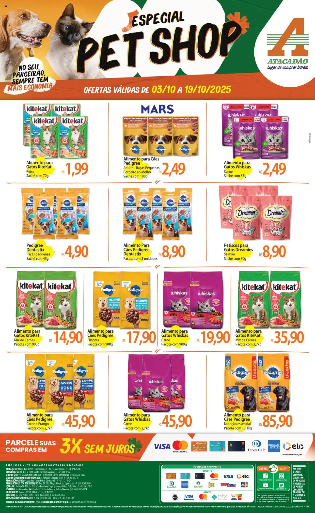 Atacadão folheto "Ofertas - SC" válido a partir de 03/10/2025 - número de página 1