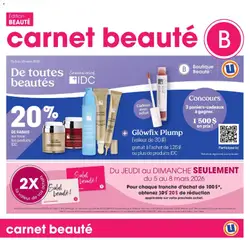 Preview of leaflet Uniprix Carnet Beauté from shop Uniprix is valid from Mar 05, 2026