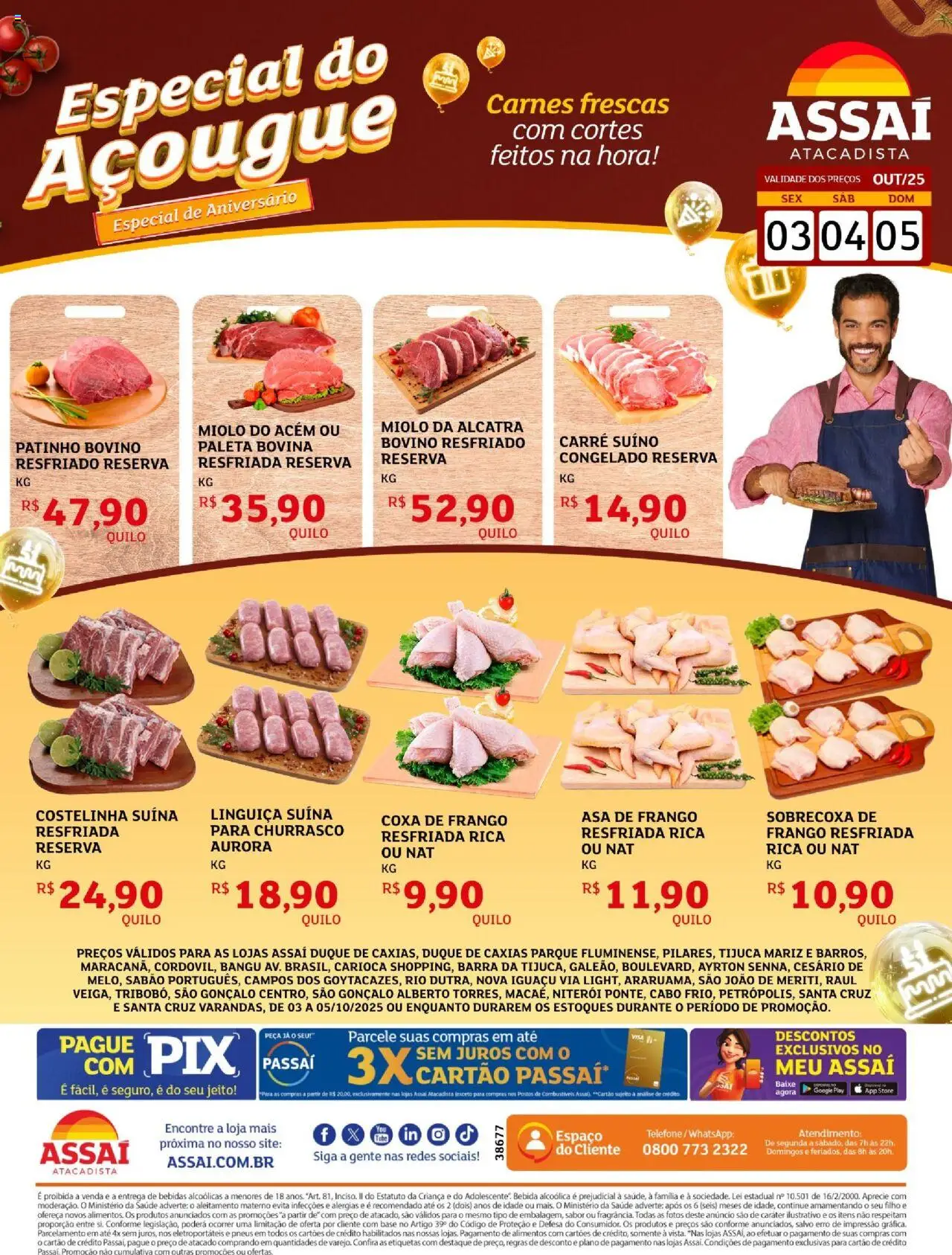 Assaí Atacadista folheto "Encarte - RJ" válido a partir de 03/10/2025 - número de página 1