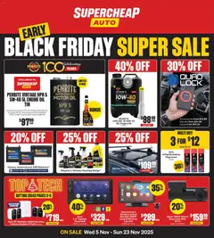 Preview of catalogue Catalogue from shop Supercheap Auto valid 5 Nov 2025