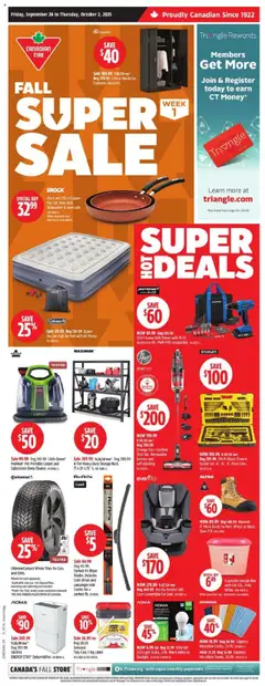 Preview of leaflet Weekly flyer / circulaire from shop Canadian Tire is valid from Sep 26, 2025