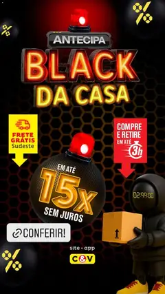 Pré-Visualização do folheto "Black Friday" da loja Casa e Video válido a partir de 24/11/2025