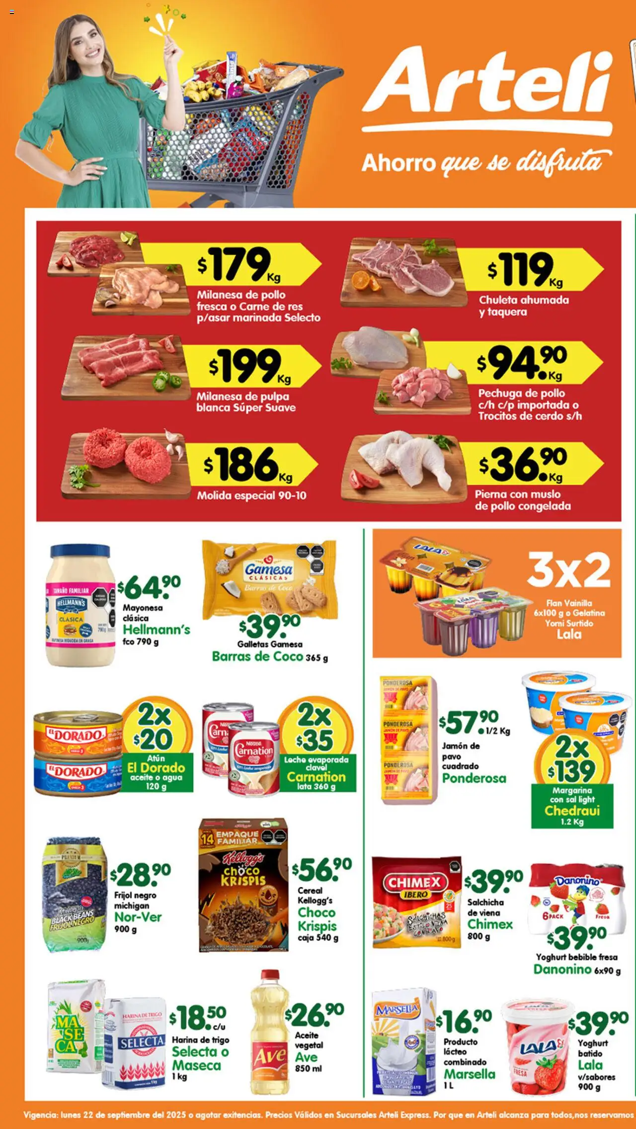 Folleto Express Arteli y sus promociones válidas desde el 22/09/2025 - Número de página 1