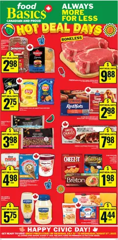 Preview of leaflet Weekly flyer / circulaire from shop Food Basics is valid from Jul 31, 2025