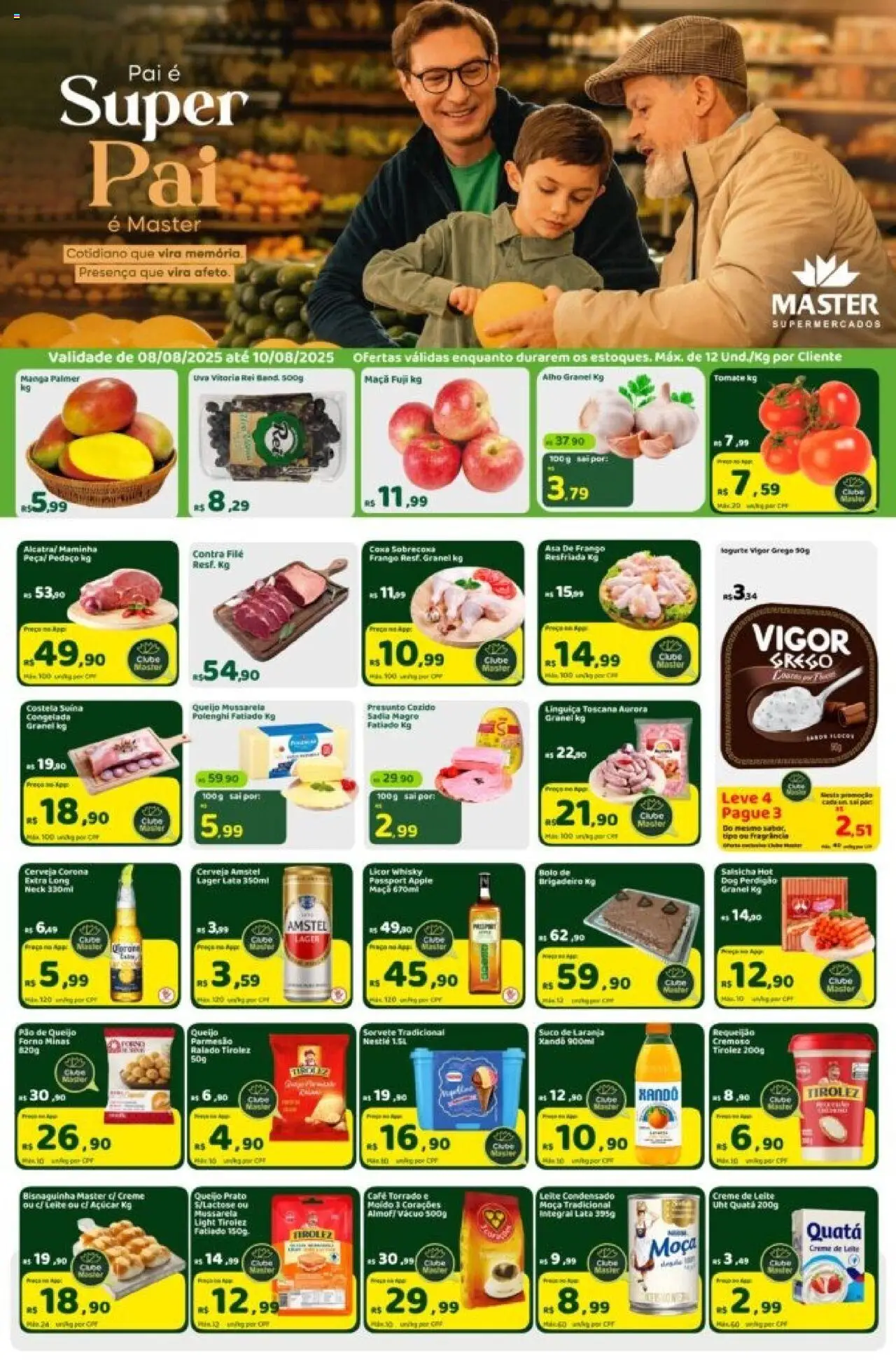 Master folheto "Ofertas Super Pai" válido a partir de 08/08/2025 - número de página 1