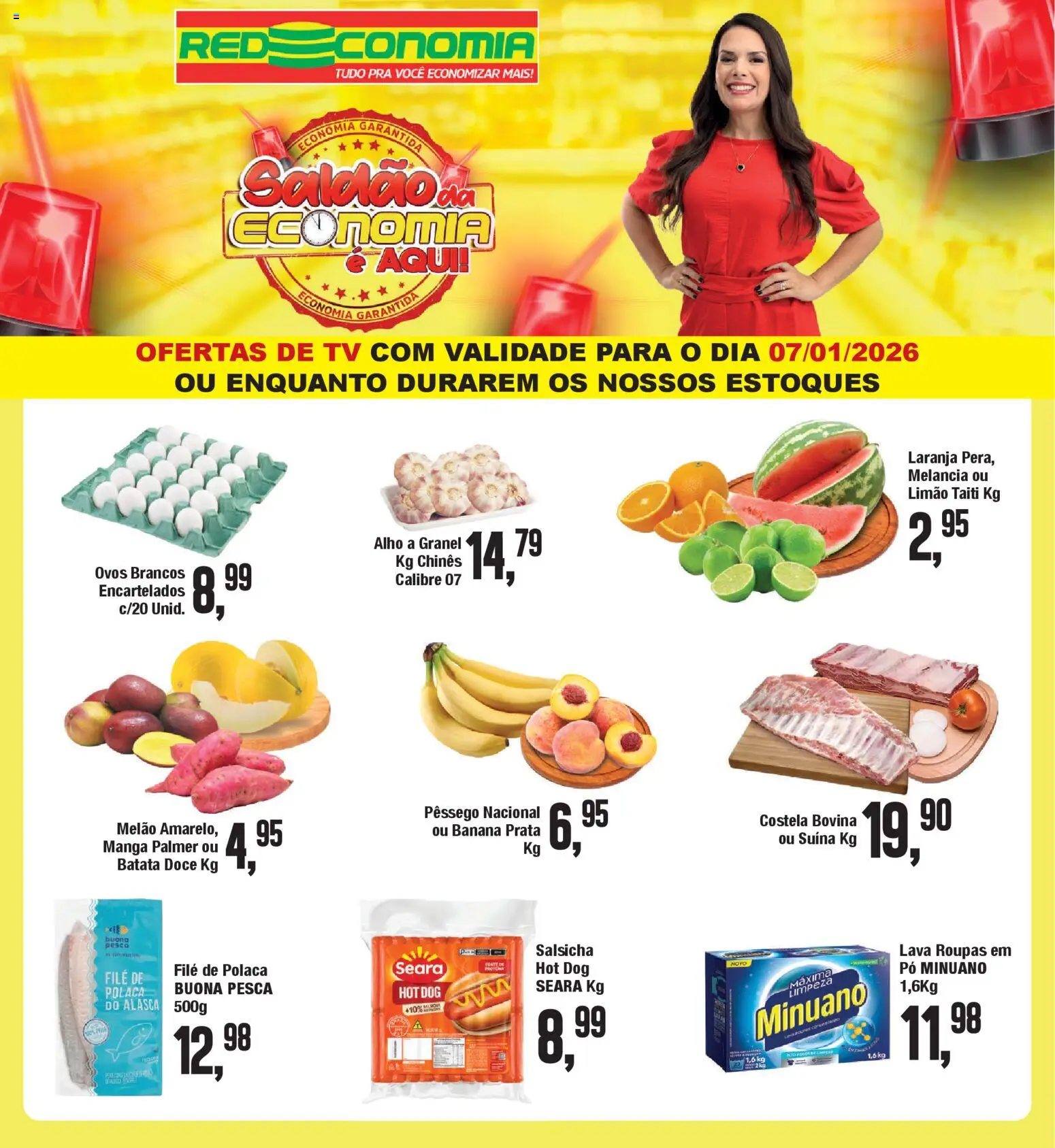 Pré-Visualização do folheto "Encarte" da loja RedEconomia válido a partir de 07/01/2026