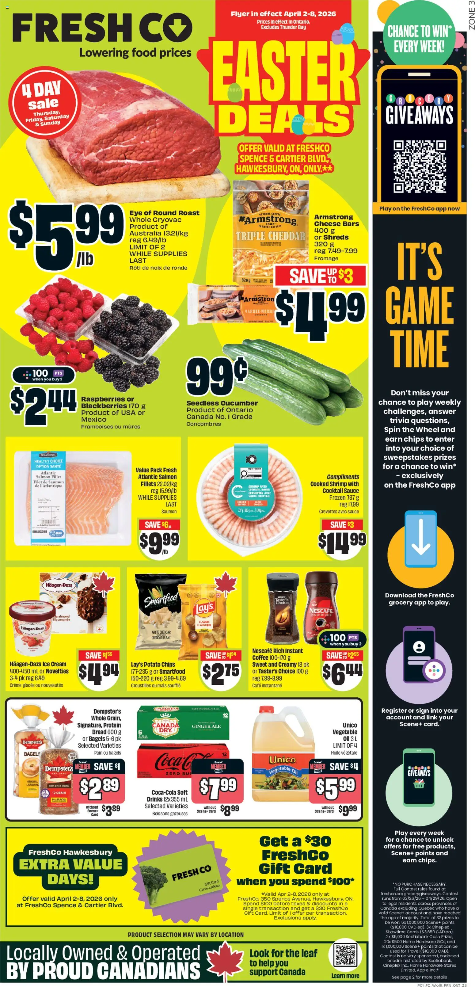Preview of leaflet FreshCo weekly flyer / circulaire from shop FreshCo is valid from Apr 02, 2026