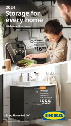 Preview of leaflet Storage for Every Room - Kitchen and bathroom 2024 from shop IKEA is valid from Jan 01, 2024
