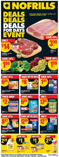 Preview of leaflet Weekly Flyer - AB from shop No Frills is valid from Oct 16, 2025