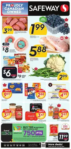 Un aperçu du dépliant Weekly Flyer - BC du magasin Safeway est valide à partir 14 août 2025