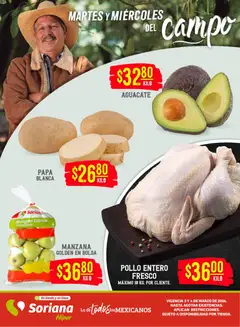 Vista previa las ofertas de la tienda Soriana - Soriana Martes y Miércoles del Campo Híper: Nuevo León, Ciudad Victoria y Tampico desde el 03/03/2026 