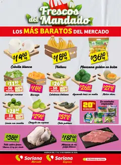 Vista previa las ofertas de la tienda Soriana - Frescos del Mandado Mercado: Saltillo y Torreón desde el 17/02/2026 