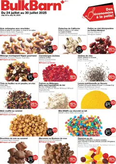 Un aperçu du dépliant Circulaire du magasin Bulk Barn est valide à partir 24 juill. 2025