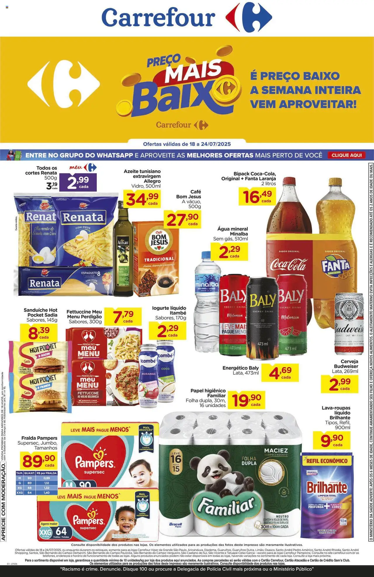 Carrefour folheto "Ofertas Semanal" válido a partir de 18/07/2025 - número de página 1