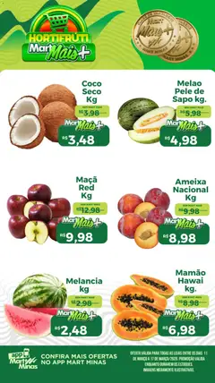 Pré-Visualização do folheto "Mart Minas ofertas Hortifruti" da loja Mart Minas válido a partir de 11/03/2026