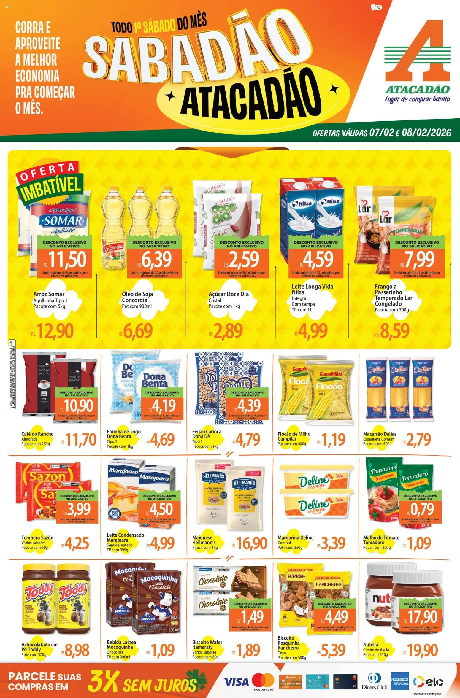 Pré-Visualização do folheto "Ofertas - AC" da loja Atacadão válido a partir de 07/02/2026