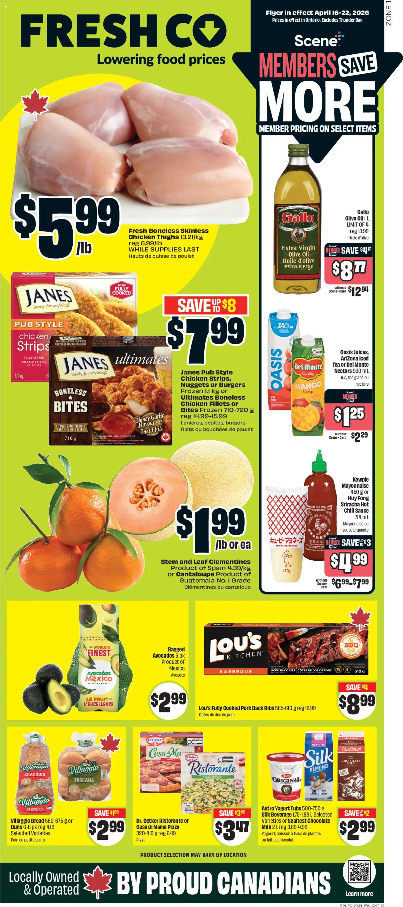 Preview of leaflet FreshCo weekly flyer / circulaire from shop FreshCo is valid from Apr 16, 2026