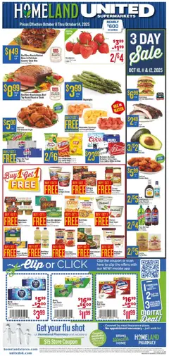 Ad Preview of Homeland Weekly Ad from 10/08/2025