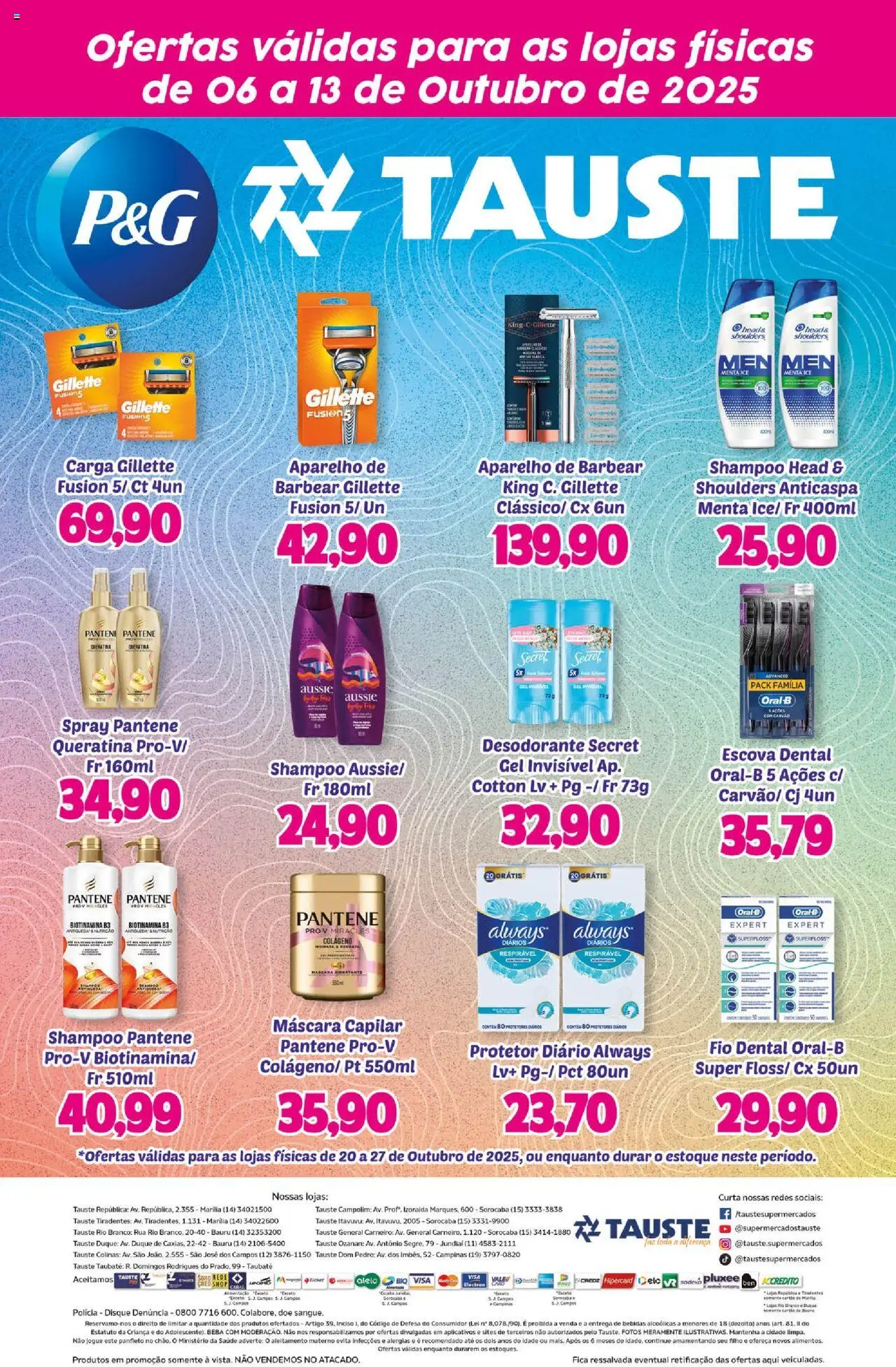 Tauste folheto "Ofertas Especial P&G" válido a partir de 20/10/2025 - número de página 1