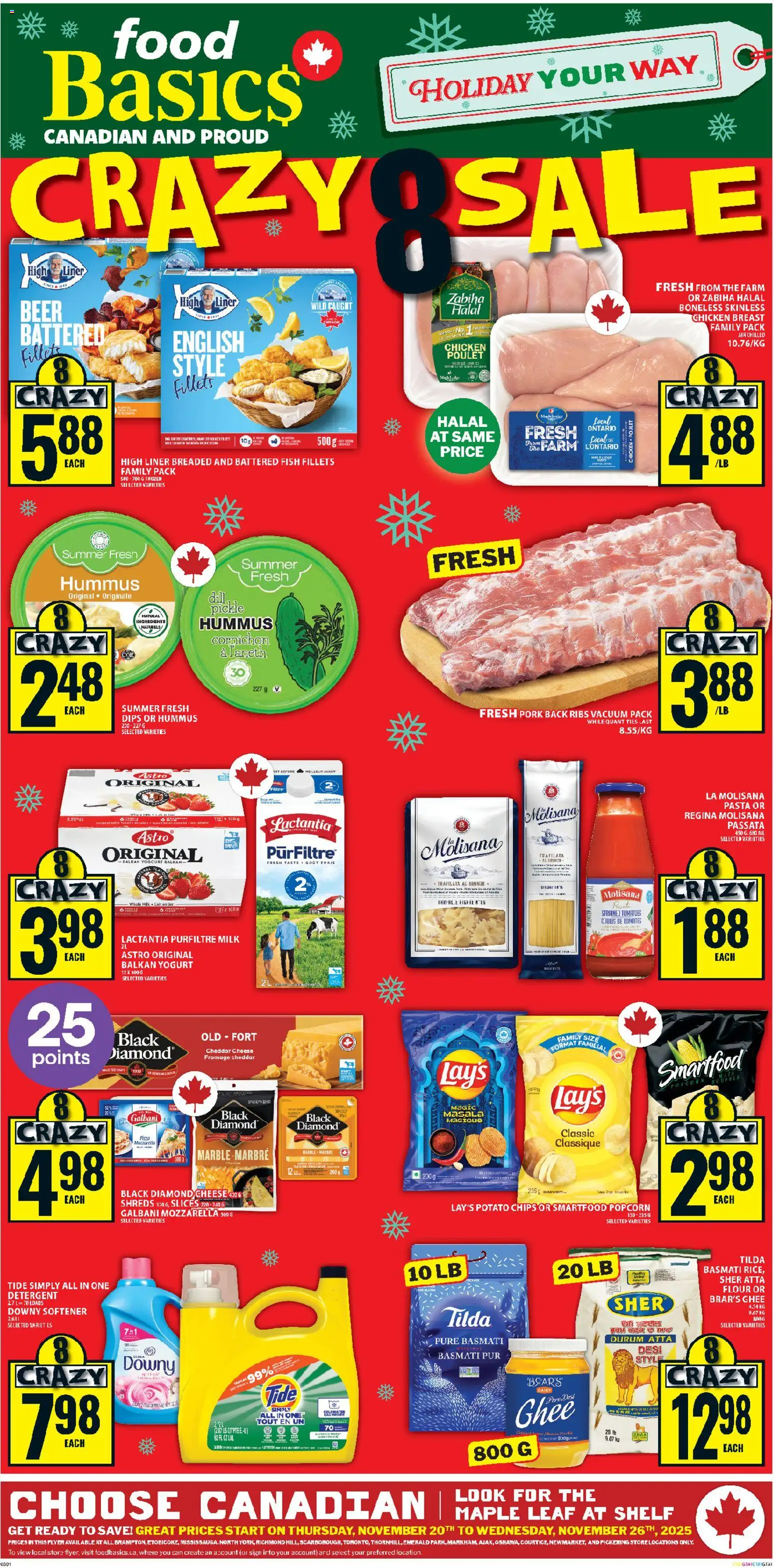 Preview of leaflet Ajax from shop Food Basics is valid from Nov 20, 2025