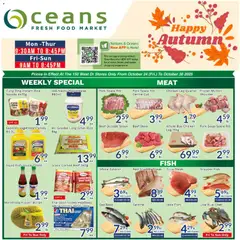 Preview of leaflet Weekly flyer / circulaire from shop Oceans is valid from Oct 24, 2025