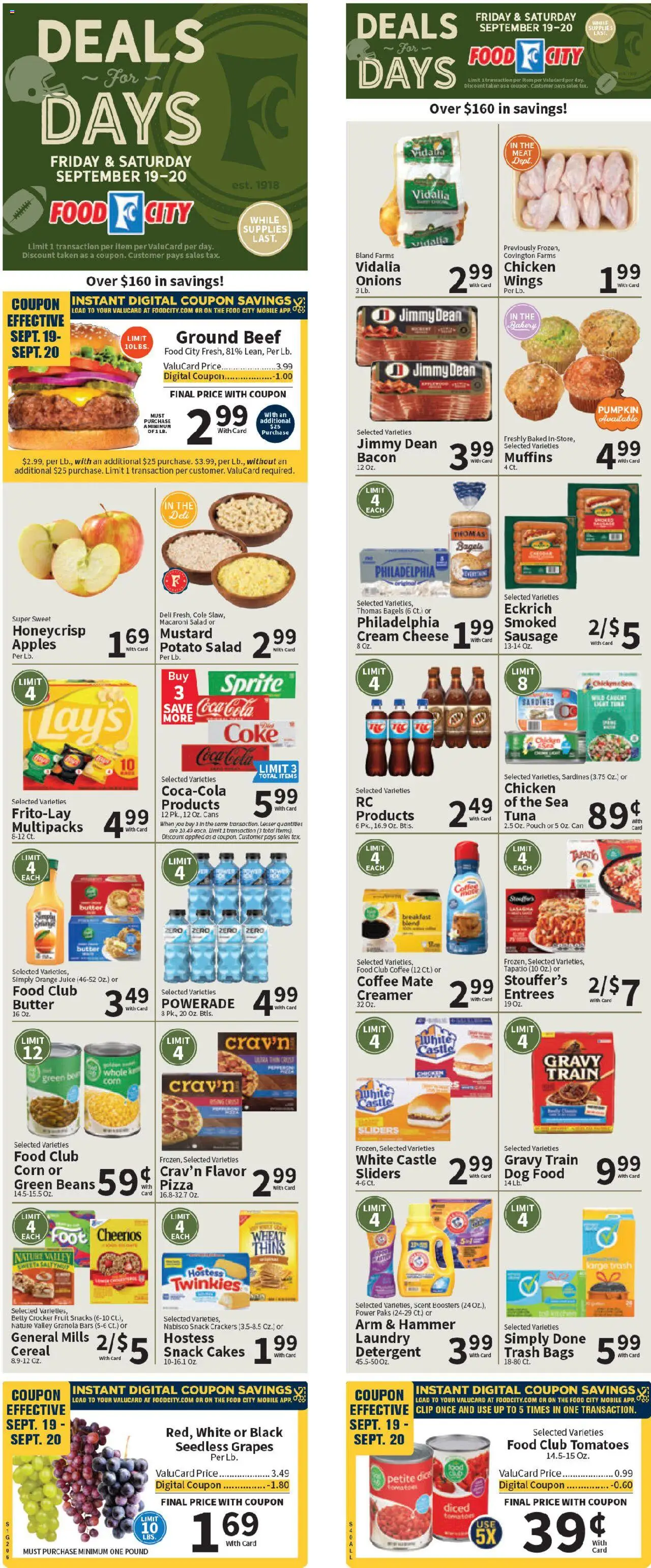 Food City Weekly Ad from 09/17/2025 - Flyer - Page number 1