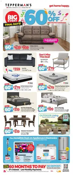 Un aperçu du dépliant Tepperman's weekly flyer / circulaire du magasin Tepperman's est valide à partir 27 mars 2026