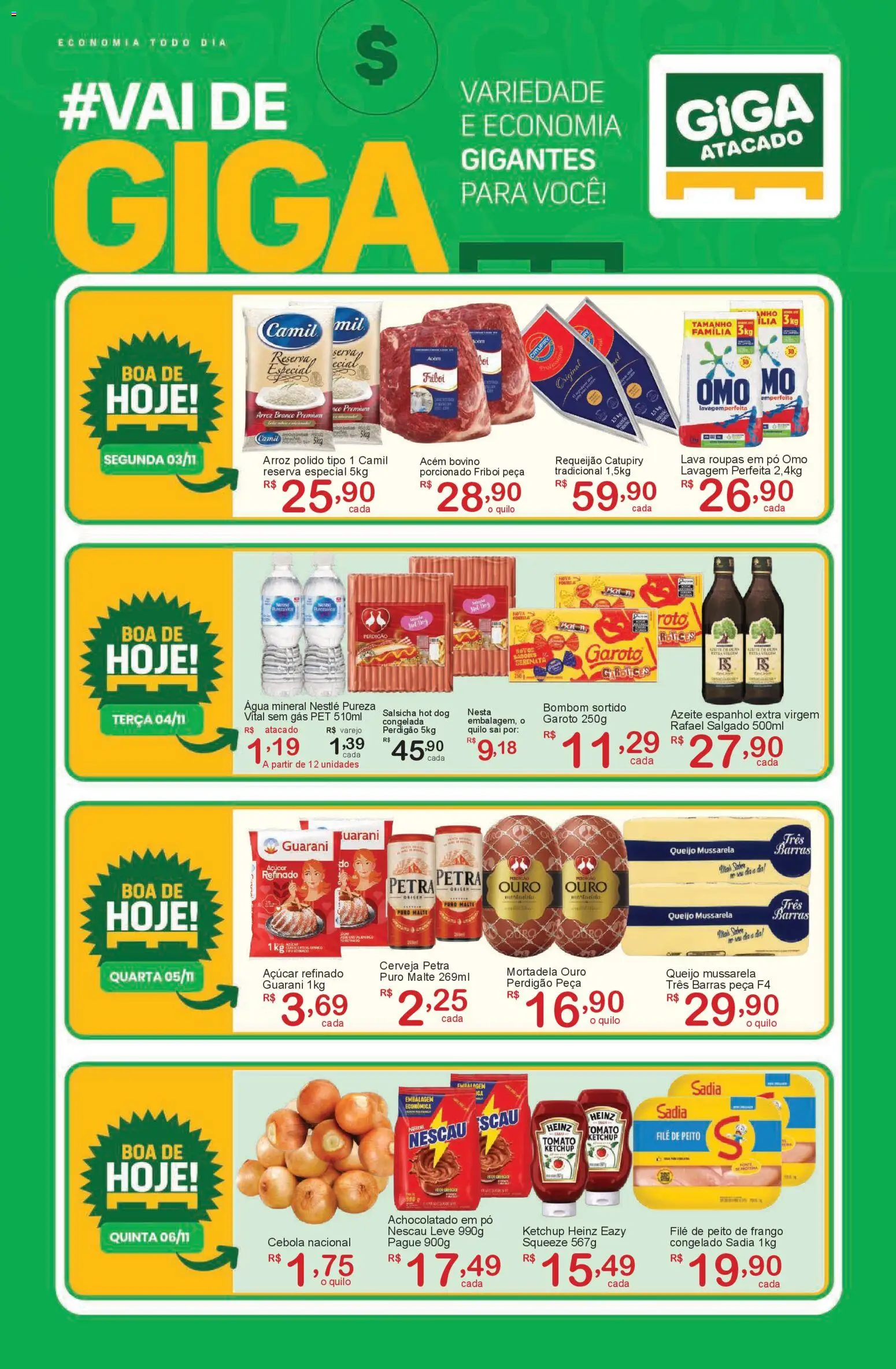 Pré-Visualização do folheto "Ofertas da semana" da loja GIGA Atacado válido a partir de 03/11/2025