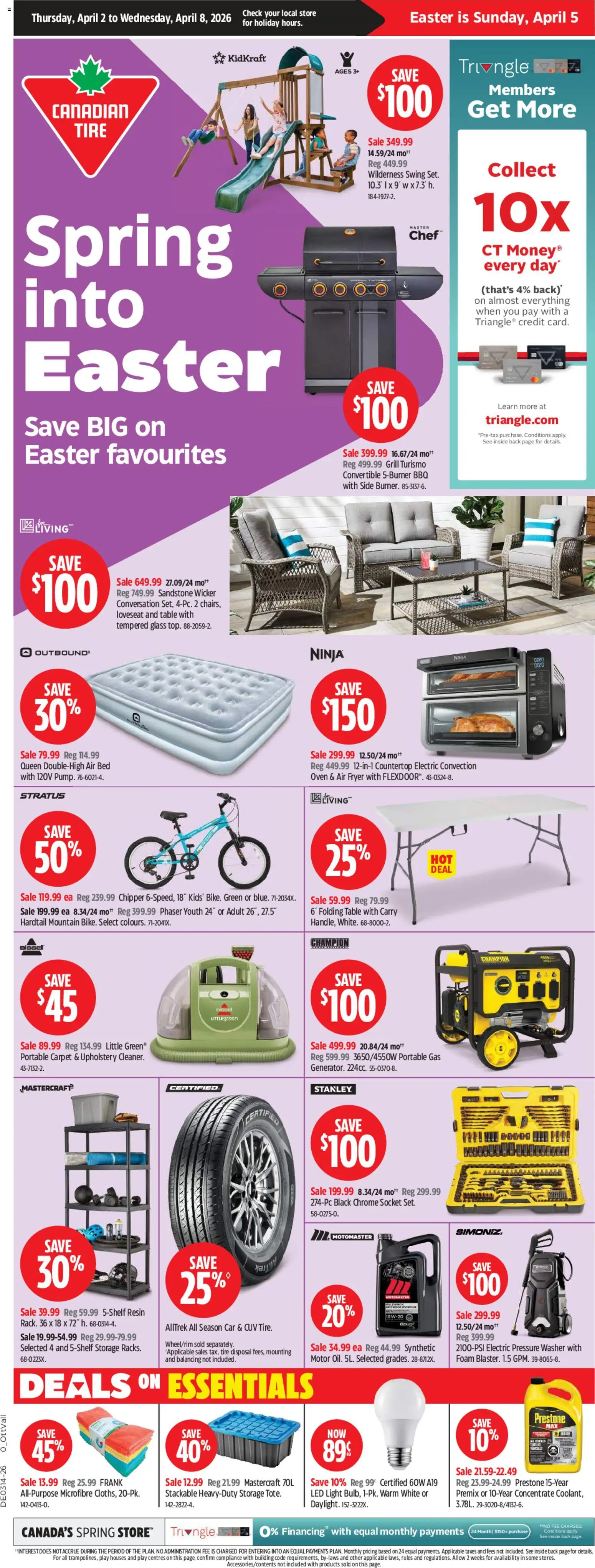 Preview of leaflet Canadian Tire weekly flyer from shop Canadian Tire is valid from Apr 02, 2026
