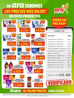  Vista previa del prospecto Ahorra con precios bajos y ofertas en la canasta familiar | ara del almacen Ara válida del 18/09/2025 al 24/09/2025