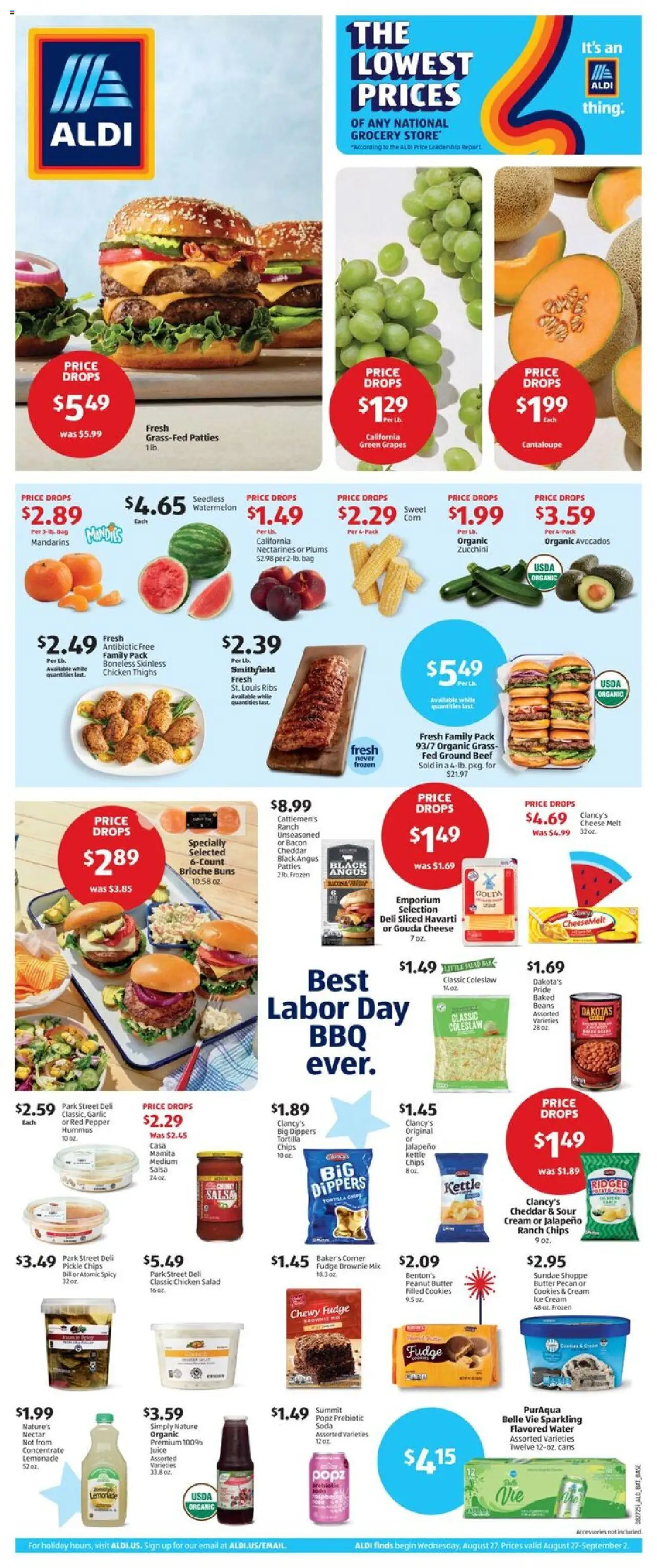 Aldi Weekly Ad from 08/27/2025 - Flyer, Sales ad - Page number 1