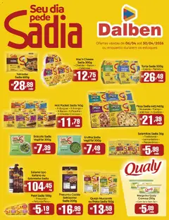 Pré-Visualização do folheto "Supermercado Dalben ofertas Sadia" da loja Supermercado Dalben válido a partir de 06/04/2026