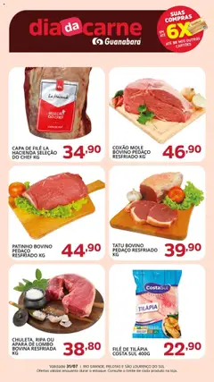 Pré-Visualização do folheto "Ofertas da semana" da loja Supermercado Guanabara válido a partir de 31/07/2025