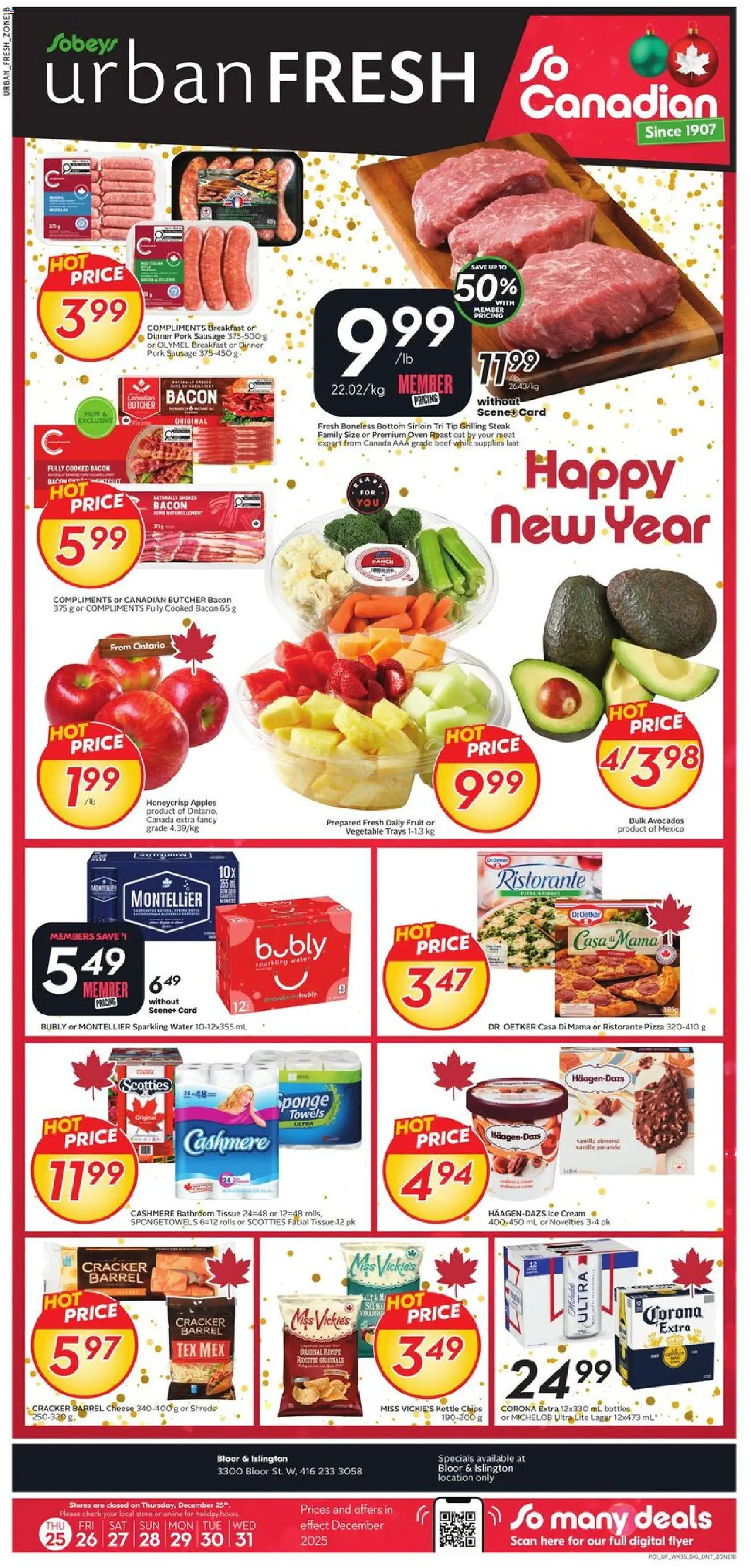 Preview of leaflet Weekly Flyer - ON from shop Sobeys is valid from Dec 25, 2025