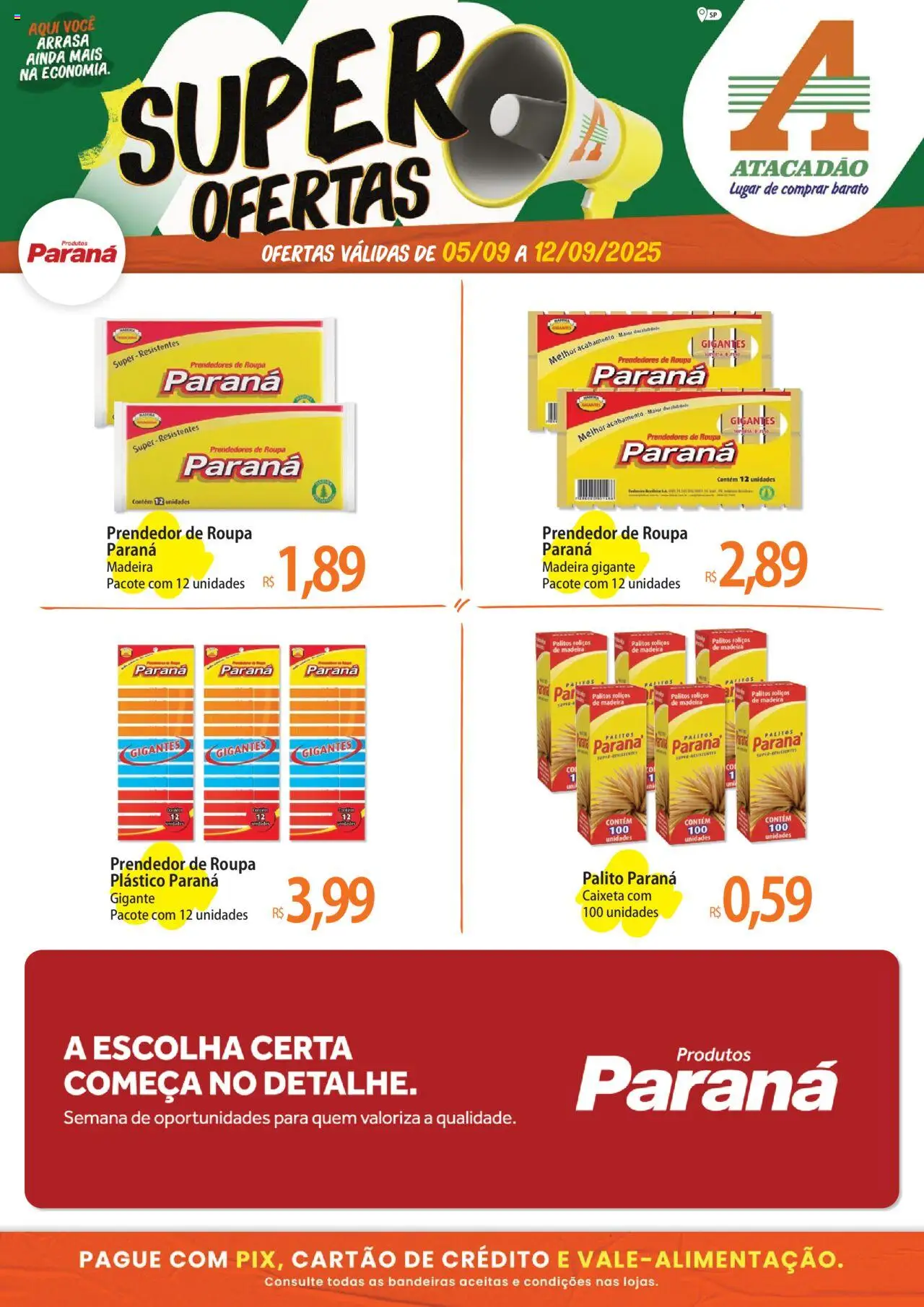 Atacadão folheto "Ofertas - SP" válido a partir de 05/09/2025 - número de página 1