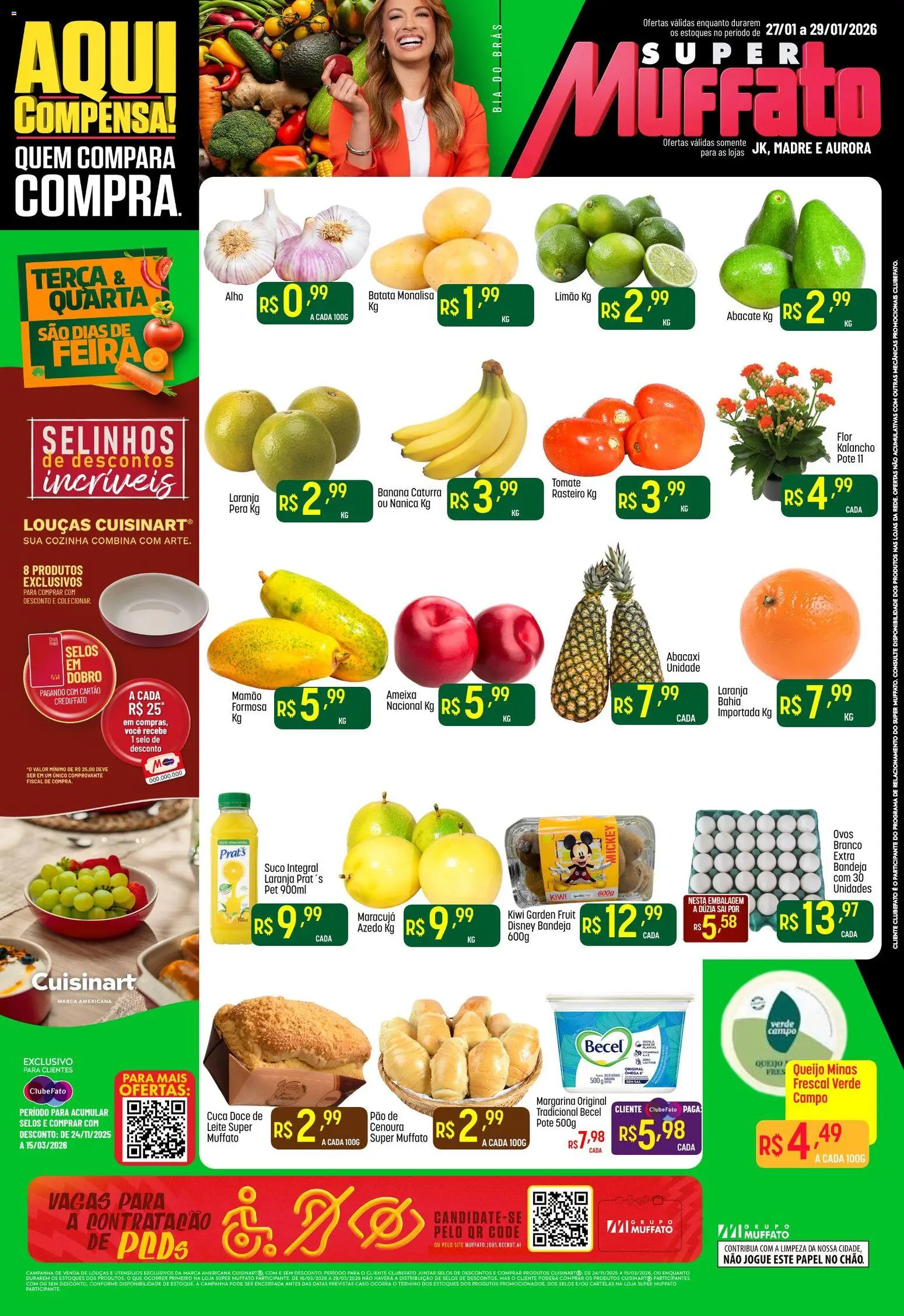 Pré-Visualização do folheto "Ofertas Feira" da loja Super Muffato válido a partir de 27/01/2026