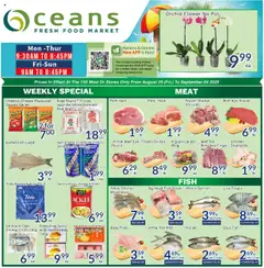 Preview of leaflet Weekly flyer / circulaire from shop Oceans is valid from Aug 29, 2025