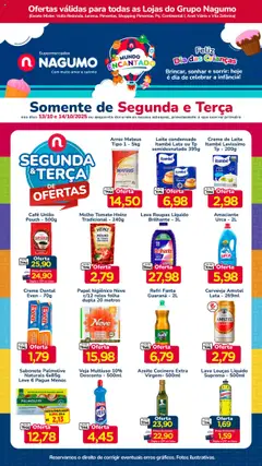 Pré-Visualização do folheto "Ofertas Segunda e Terça" da loja Nagumo válido a partir de 13/10/2025
