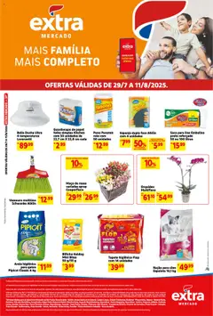 Pré-Visualização do folheto "Ofertas de Mercado Quinzenal" da loja Extra válido a partir de 29/07/2025