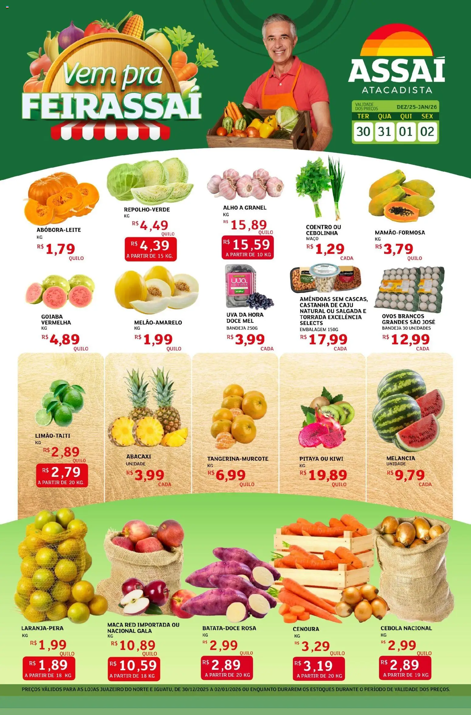 Pré-Visualização do folheto "Encarte - CE" da loja Assaí Atacadista válido a partir de 30/12/2025