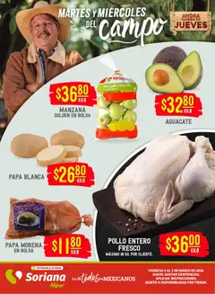 Vista previa las ofertas de la tienda Soriana - Soriana Martes y Miércoles del Campo Híper: Saltillo y Torreón desde el 03/03/2026 