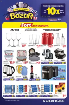 Pré-Visualização do folheto "Ofertas Bazar" da loja Fort Atacadista válido a partir de 26/07/2025