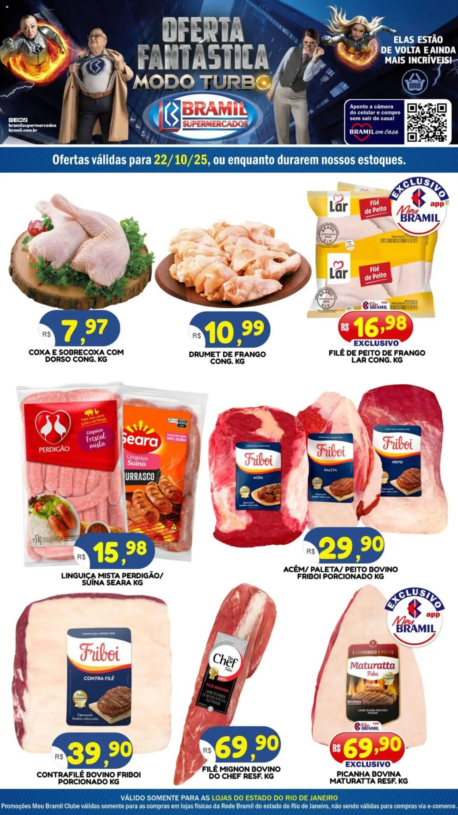 Bramil Supermercados folheto "Ofertas do Dia" válido a partir de 22/10/2025 - número de página 1