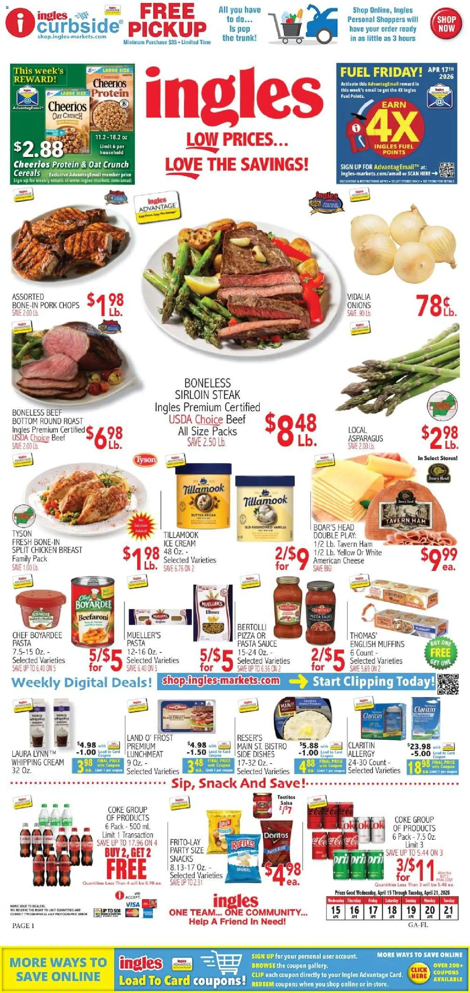 Ad Preview of Ingles Ingles Weekly Ad from 04/15/2026