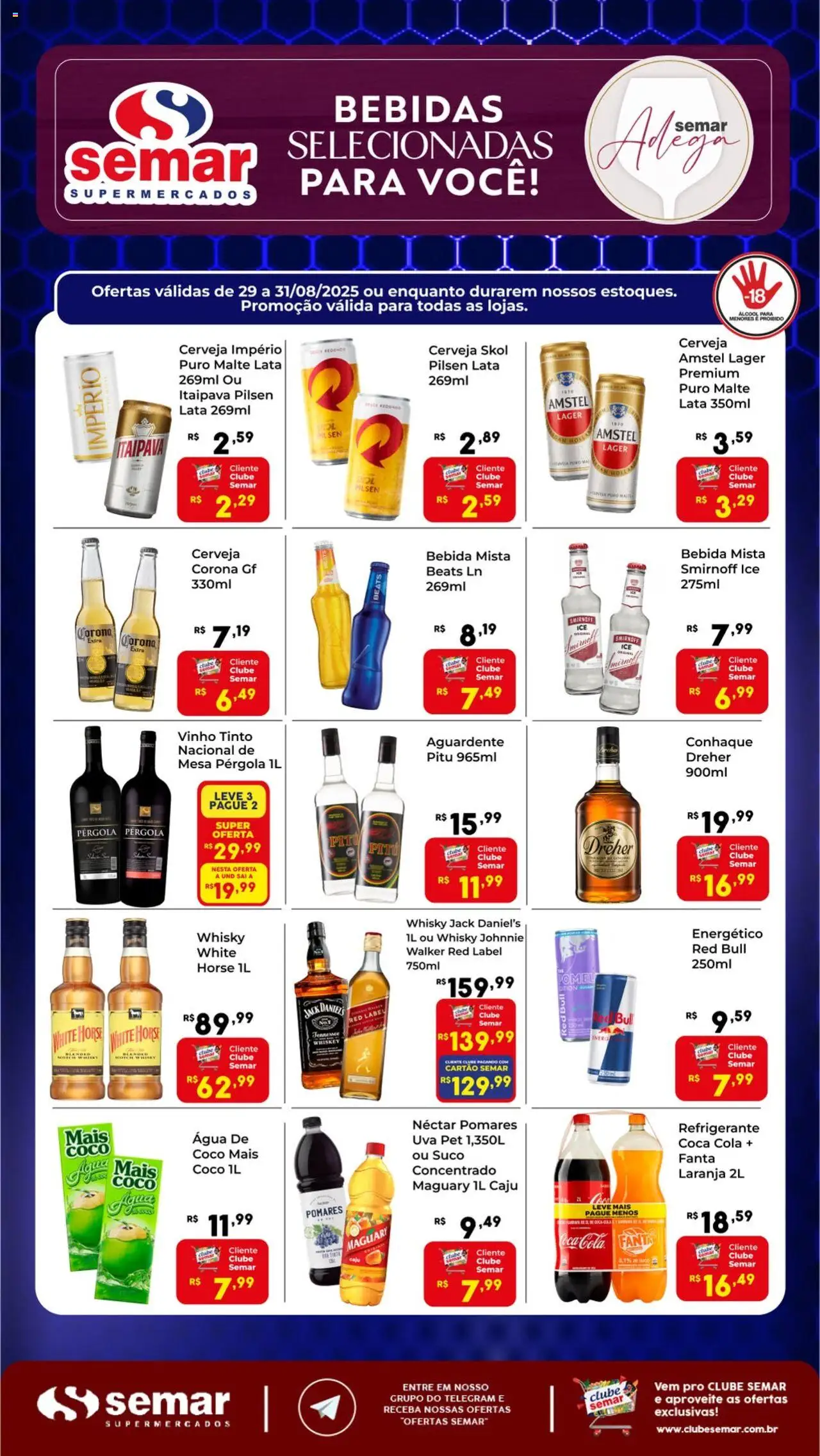 Semar Supermercado folheto "Ofertas Adega" válido a partir de 29/08/2025 - número de página 1