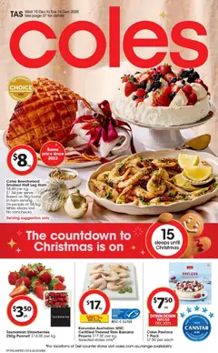 Preview of catalogue Catalogue TAS from shop Coles valid 10/12/2025