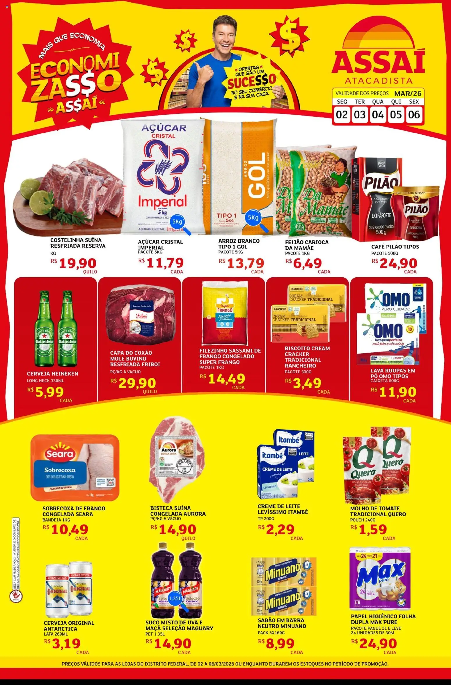 Pré-Visualização do folheto "Assaí Atacadista ofertas - DF" da loja Assaí Atacadista válido a partir de 02/03/2026
